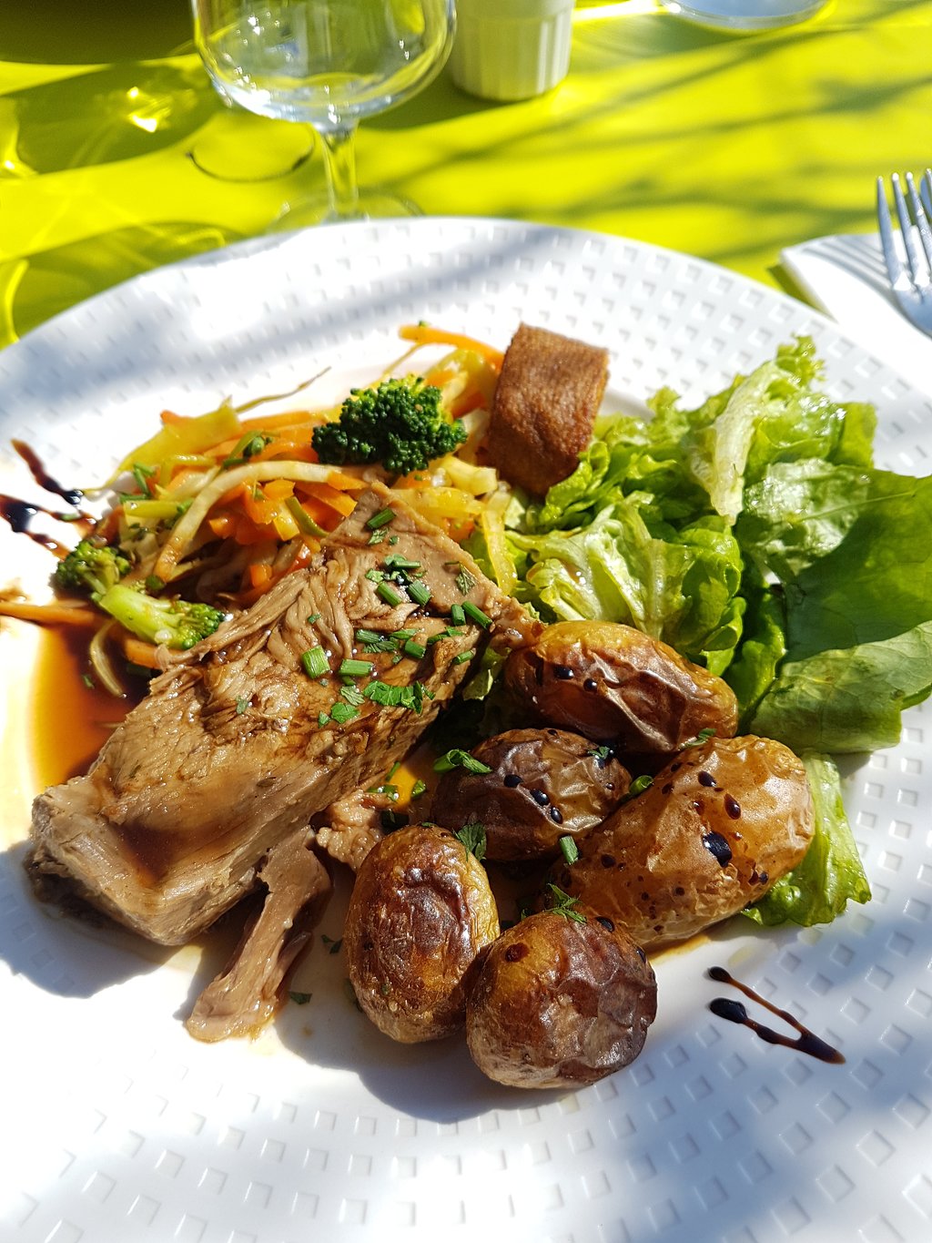 agneau legumes et pommes