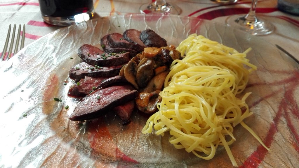 au menu du jour magret