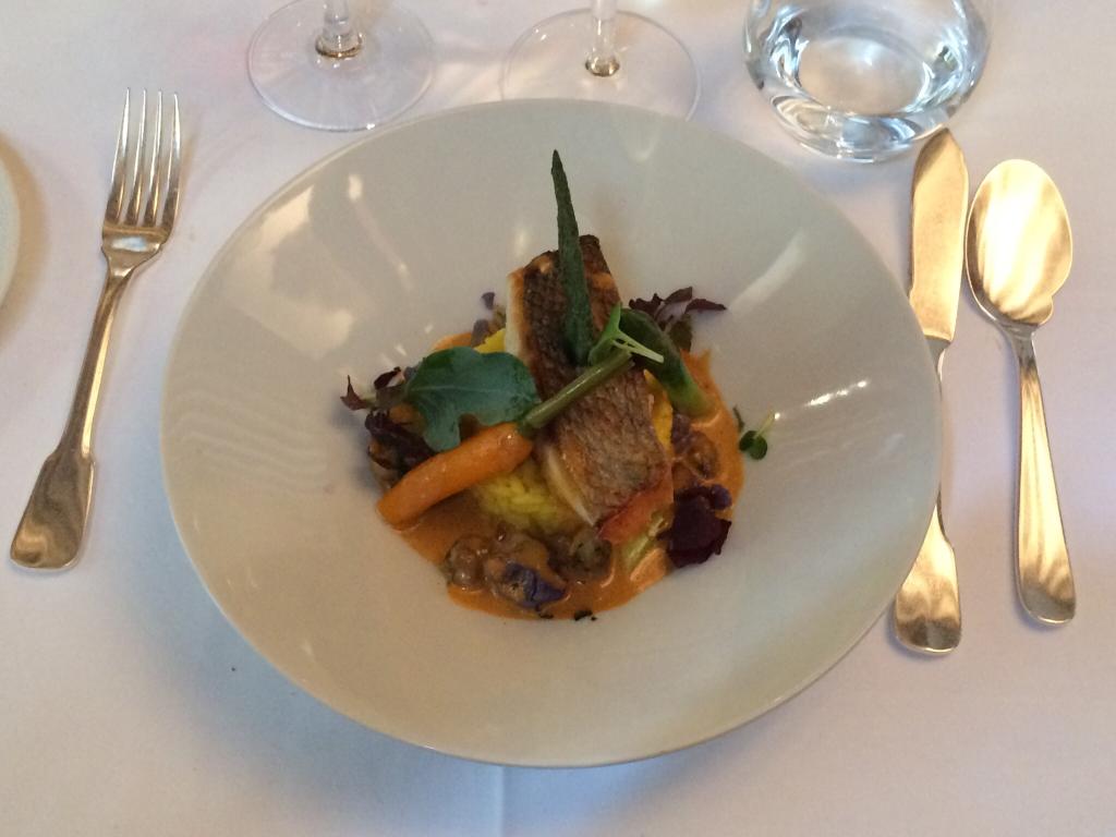 bar sur risotto au safran