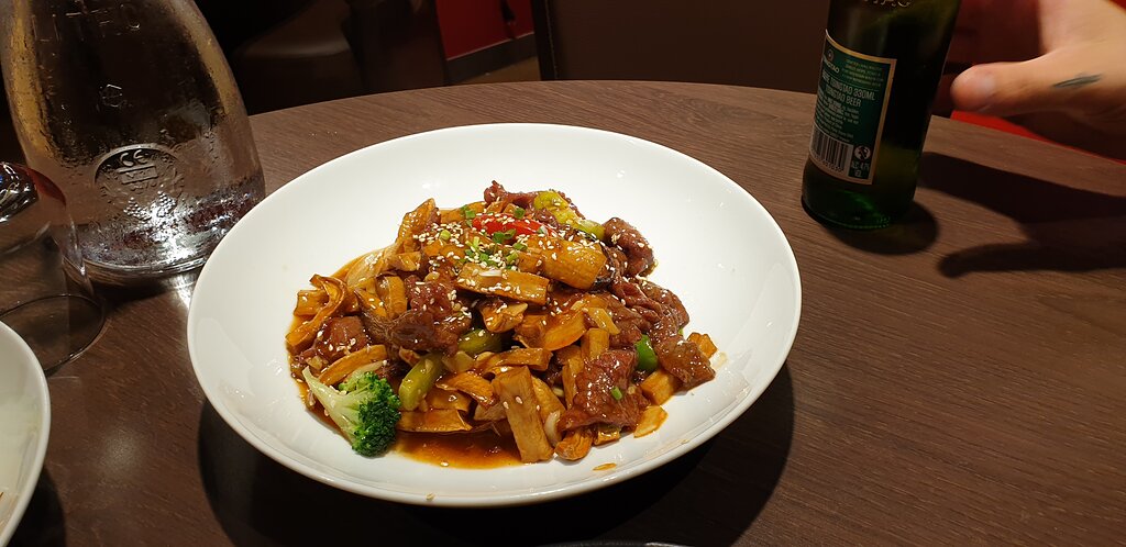 boeuf saute aux pleurotes