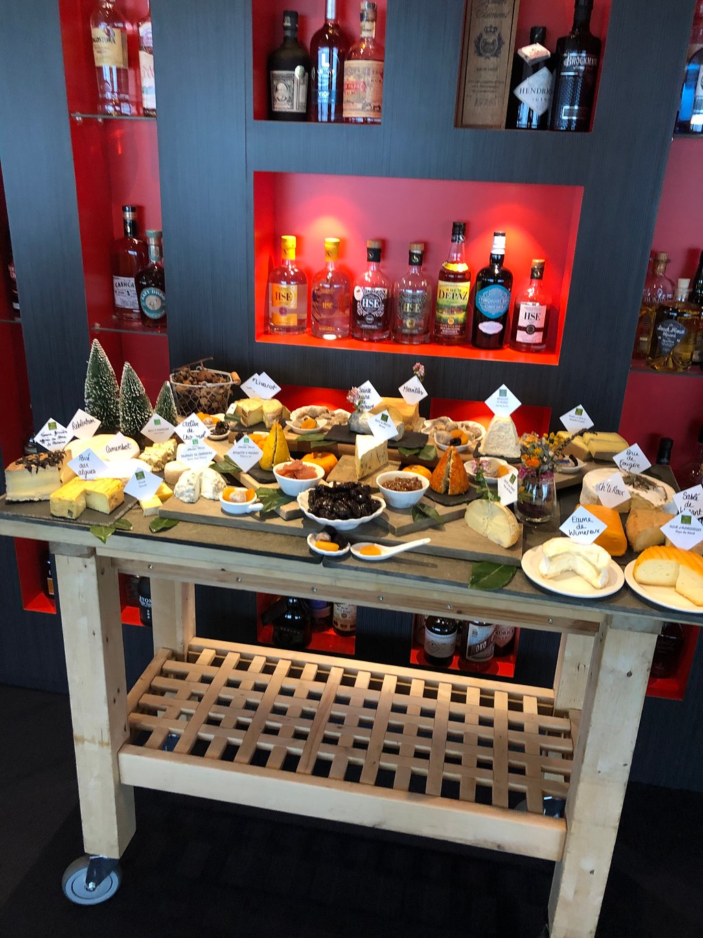 chariot de fromages