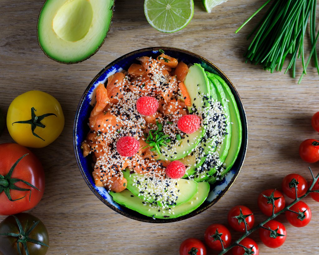 chirashi saumon avocat