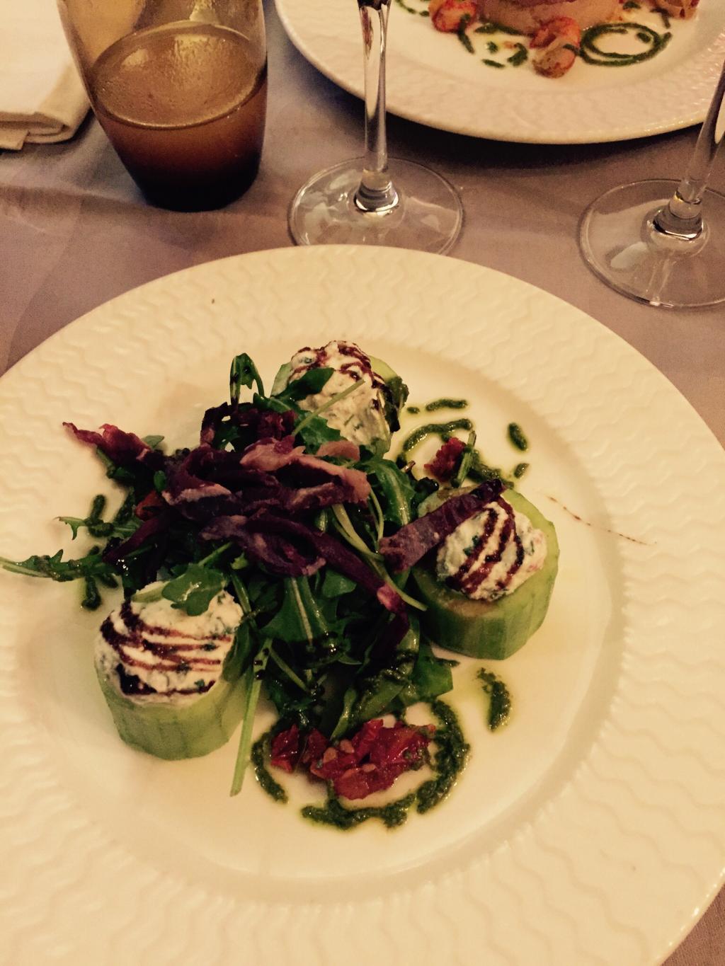 concombre farcis ricotta