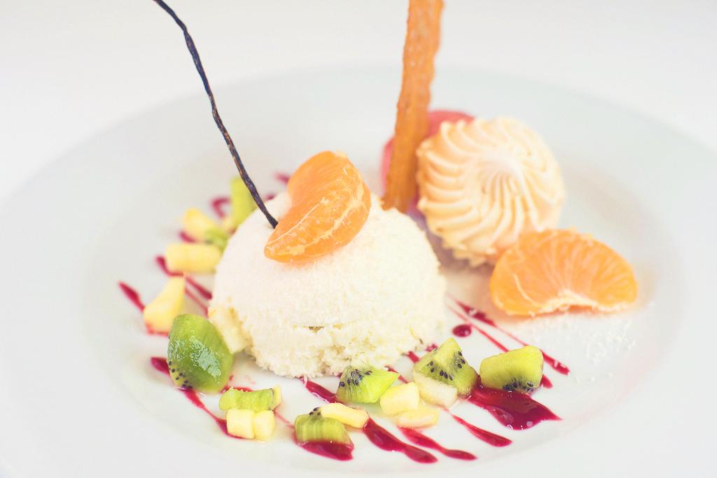 dome chocolat blanc et