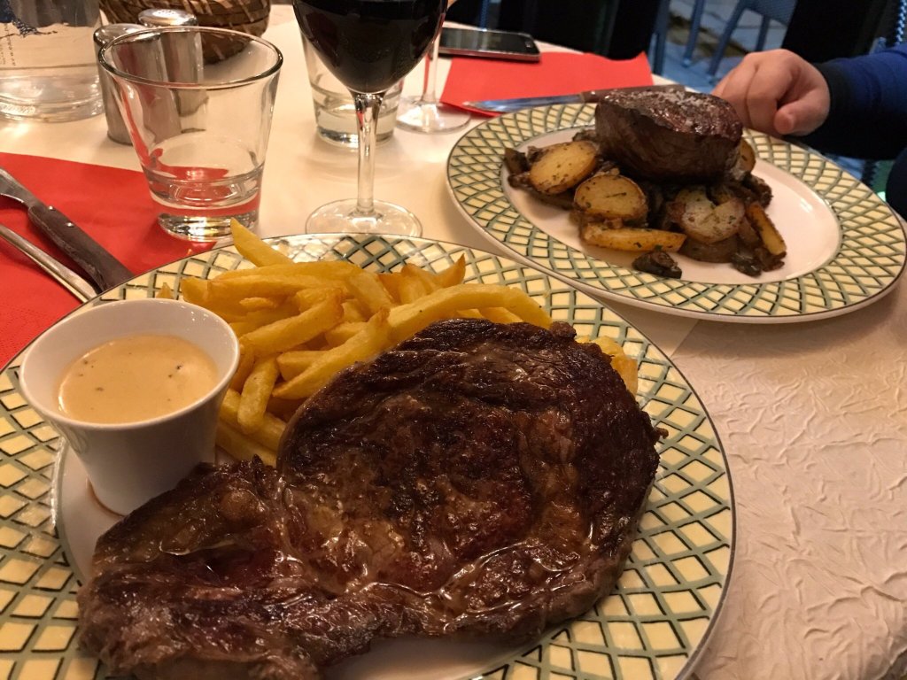 entrecote et rumsteack
