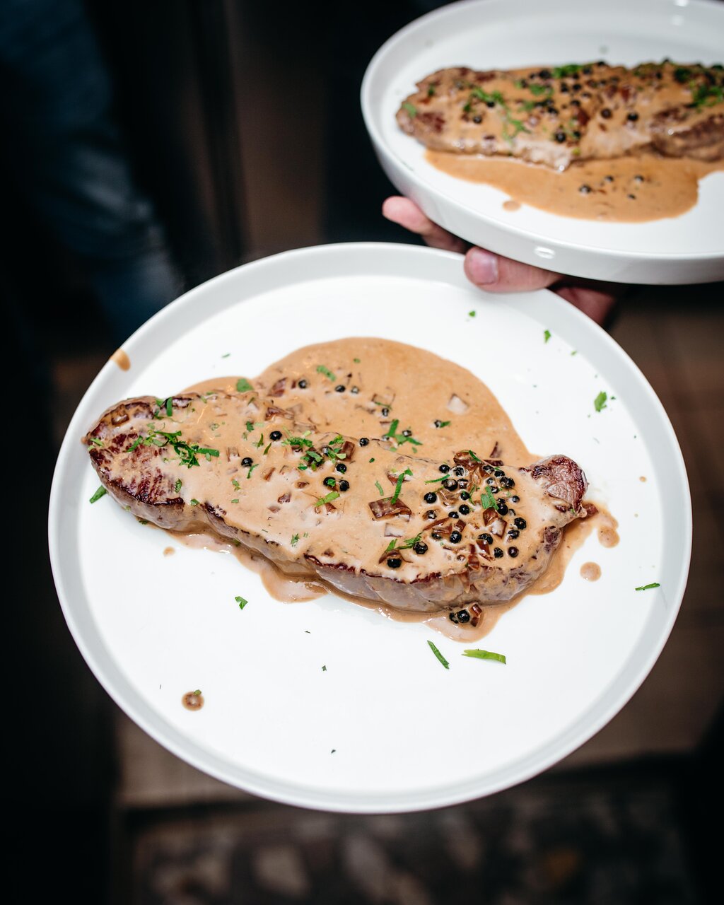 faux filet sauce poivre