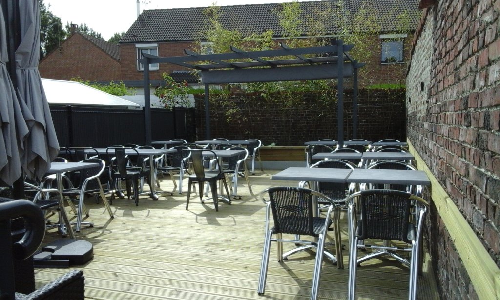 la terrasse avec le coin