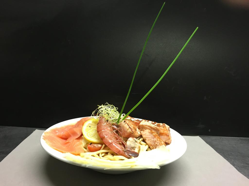 linguines aux deux saumons