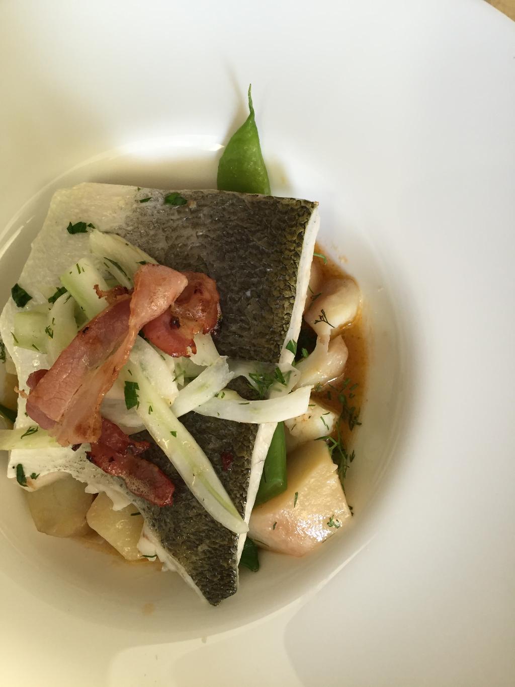 loup au jus de volaille