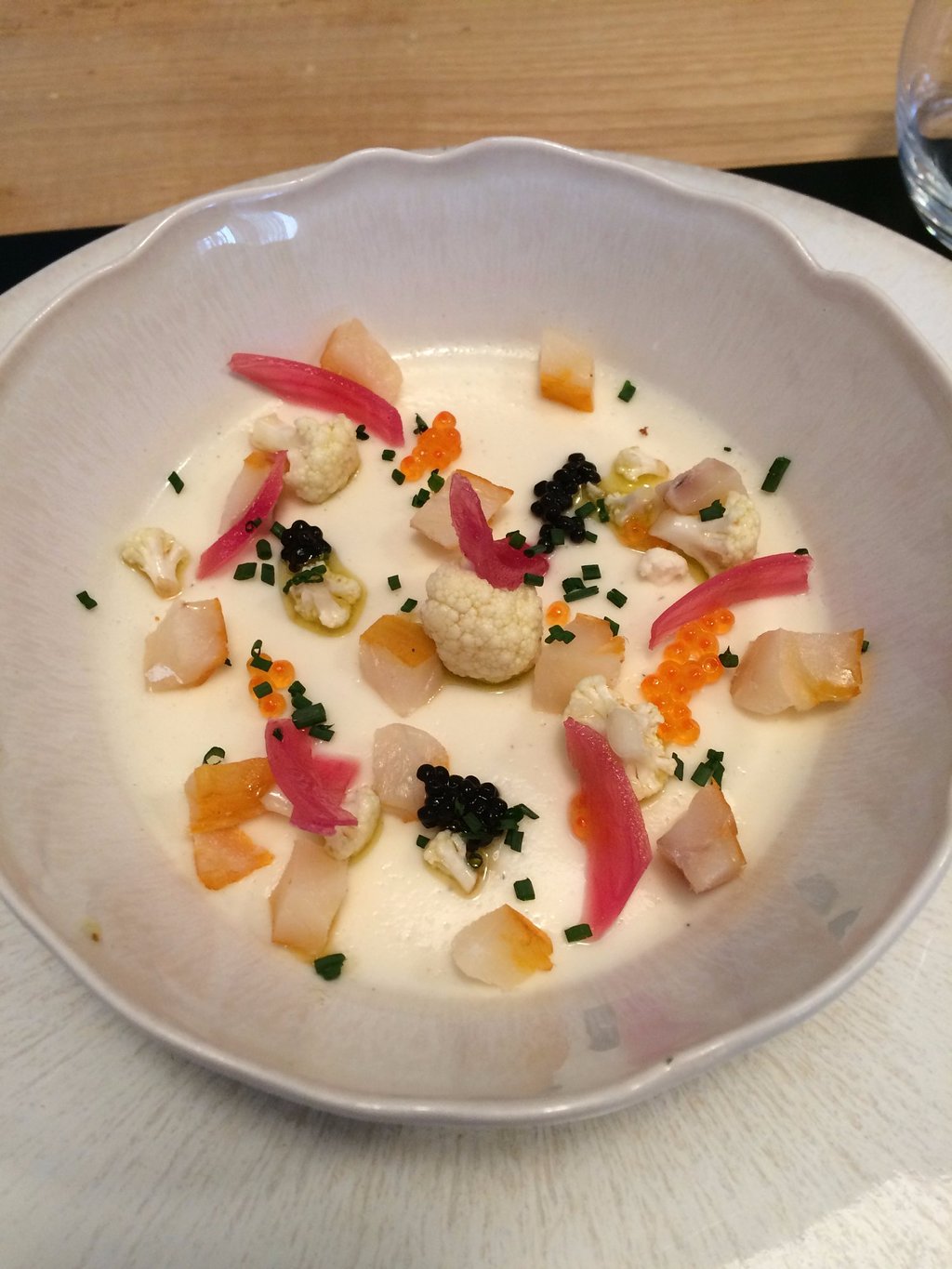 panna cotta de chou fleur