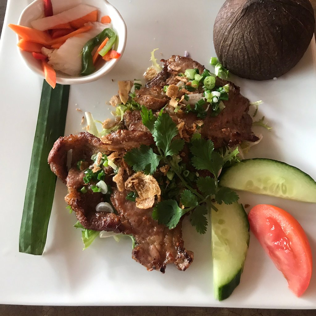 plat du jour porc marine