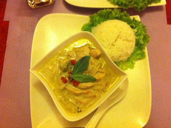 poulet curry vert