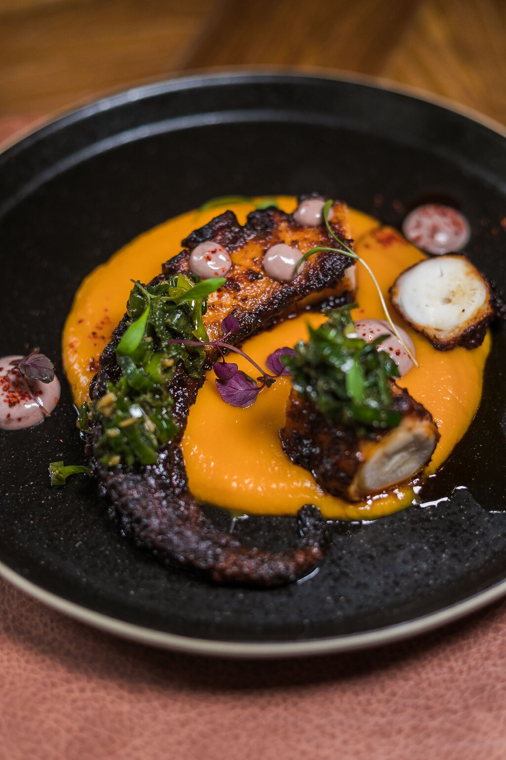 poulpe au feu de bois