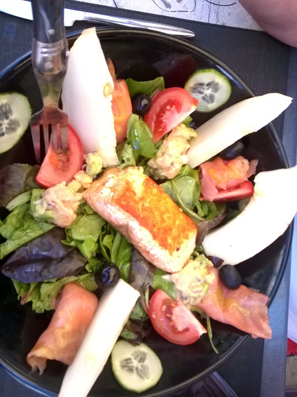 salade aux trois saumons