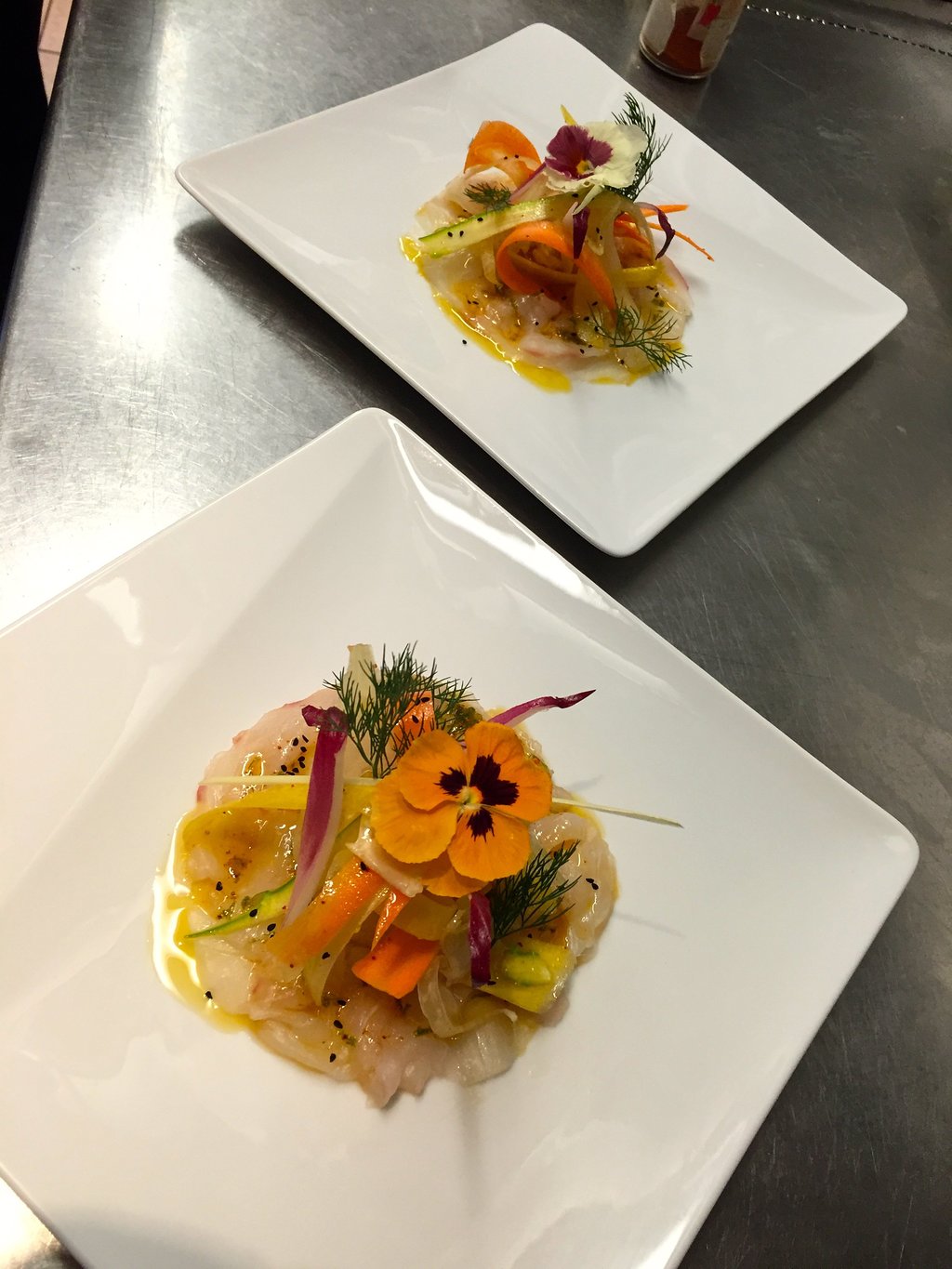 sashimi de loup sauvage