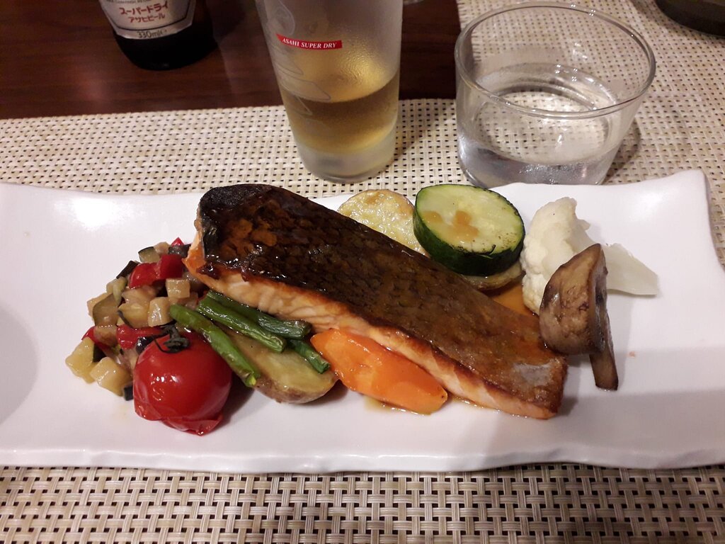 saumon ratatouille et