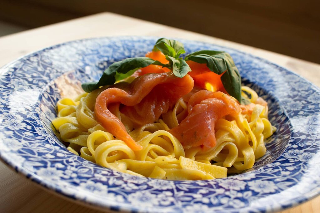 tagliatelle saumon