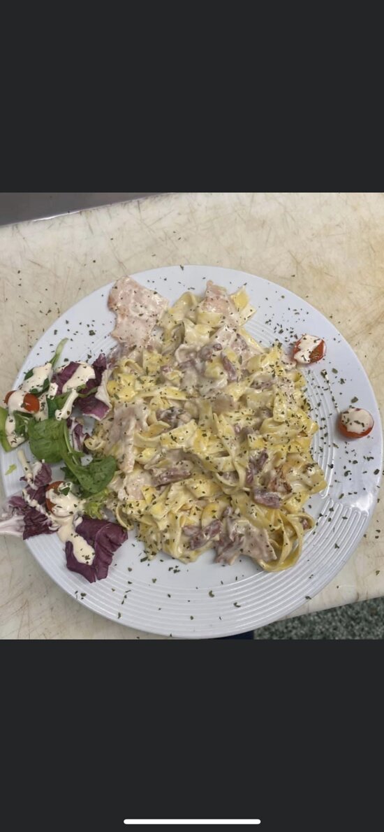 tagliatelles lardons