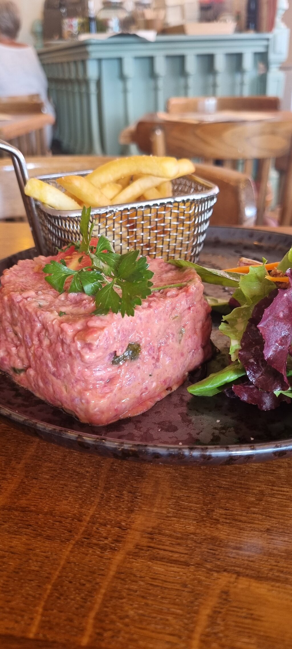 tartare de beouf et ses