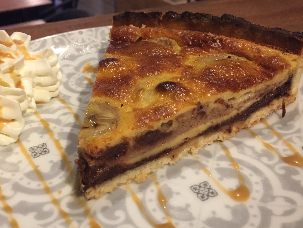 tarte banane et chocolat