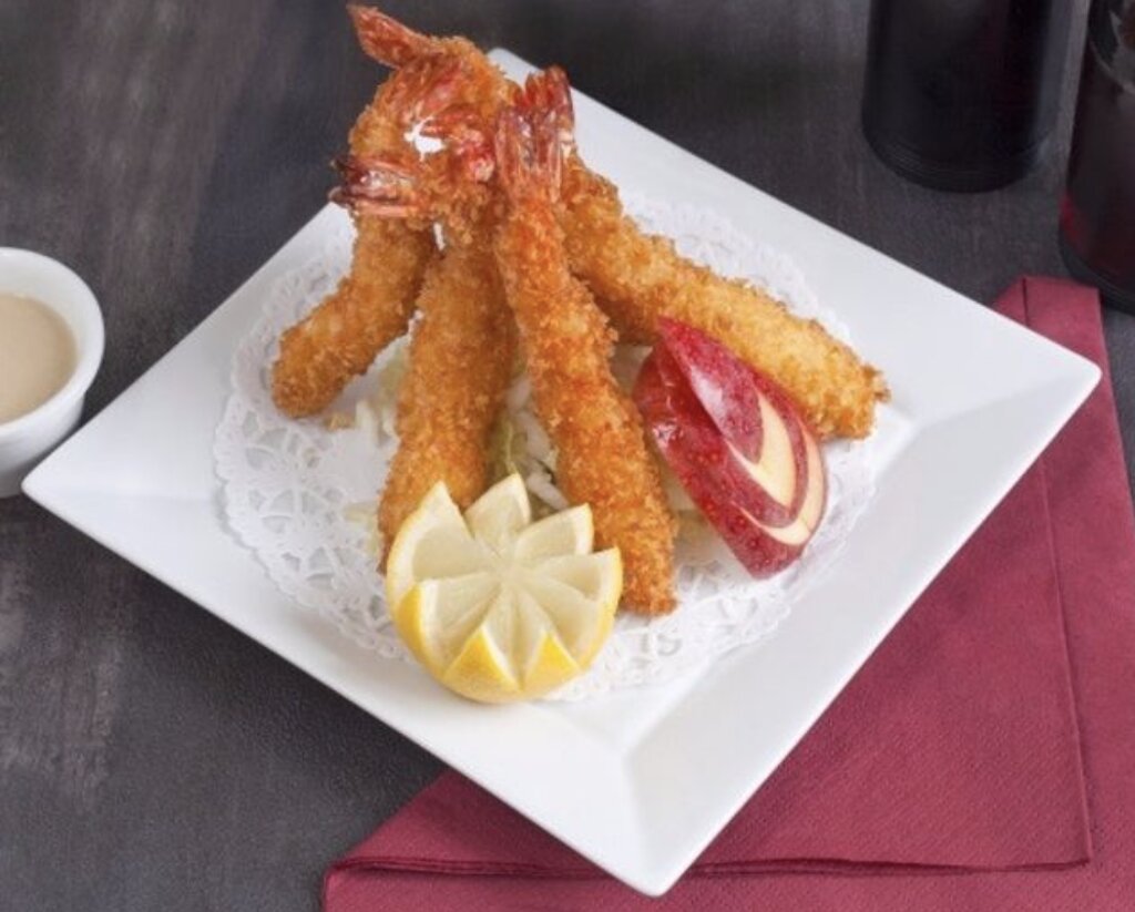 tempura de gambas panees