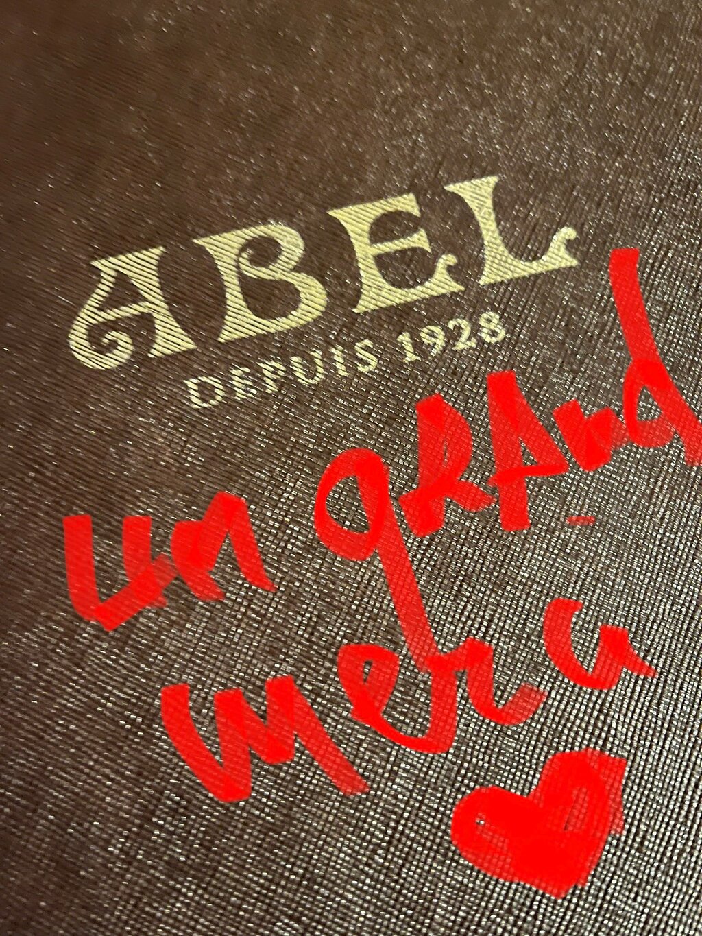 un grand merci abel un