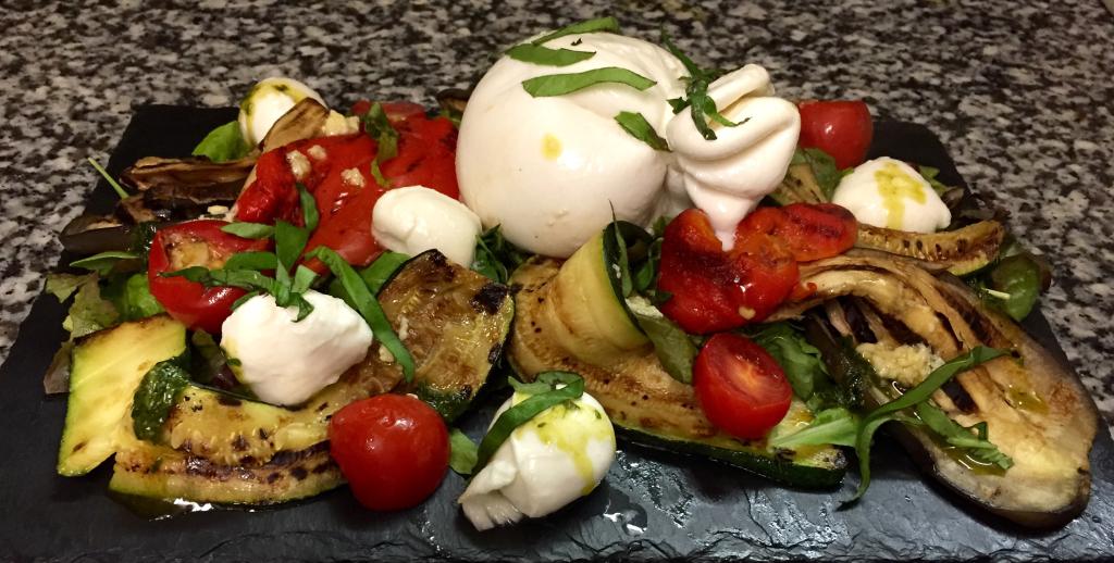 verdure e burrata