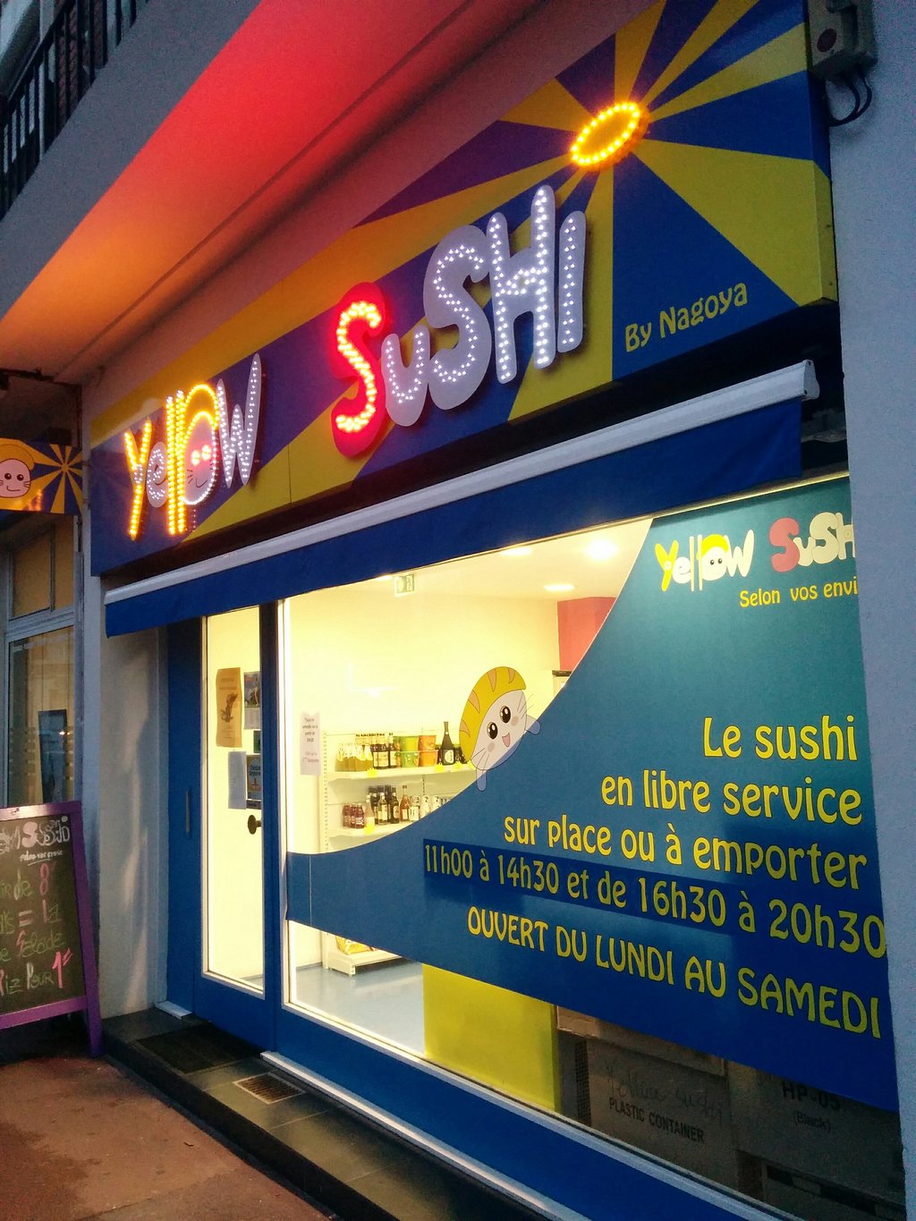 yellow sushi