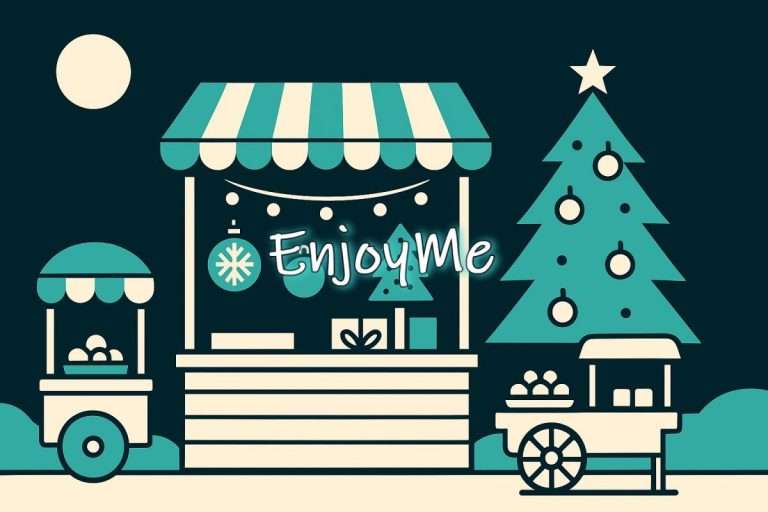 Image IA - Marché de Noël